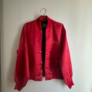 Vintage 80’s Caesar’s - Red Bomber Jacket
